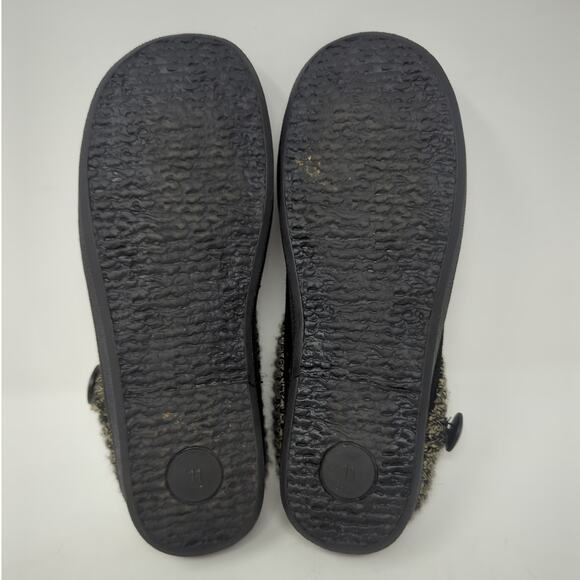 Clarks Knit Collar Clog Leather Comfy Slipper Womens Size 11 - Picture 7 of 8